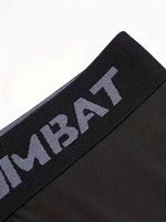 3 Pack Running Shorts Gym Workout Athletic Training Compression Underwear Cool Quick Dry Men's Underwear Long Leg Boxer Shorts