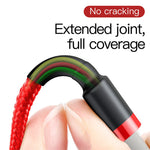 Baseus 2.4A USB-A to iP Cable Fast Charging Data Transmission Nylon Braided Core Line 0.5M/1M/2M/3M Long for iPhone 14 14Pro 14 Pro Max for iPad Pro