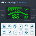 Head Up Display for Car Large Screen Digital GPS Speedometer 5.5-Inch Car Hud Head-Up Display Speeding Alarm