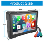 5 Inch Motorcycle Touchscreen Wireless Carplay Player DVR Android Front Rear Dual Camera bluetooth IP66 Waterproof with GPS Navigation