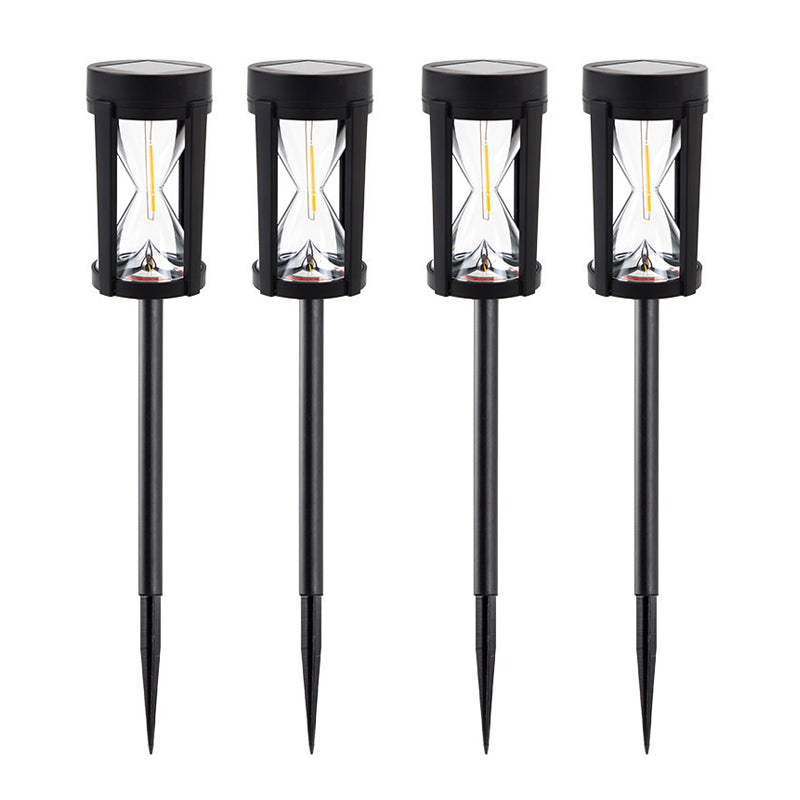 4Pack LED Solar Lawn Light 2300K Warm Light Outdoor Waterproof Garden Night Light Courtyard Decoration Landscape Pathway Lighting