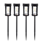 4Pack LED Solar Lawn Light 2300K Warm Light Outdoor Waterproof Garden Night Light Courtyard Decoration Landscape Pathway Lighting
