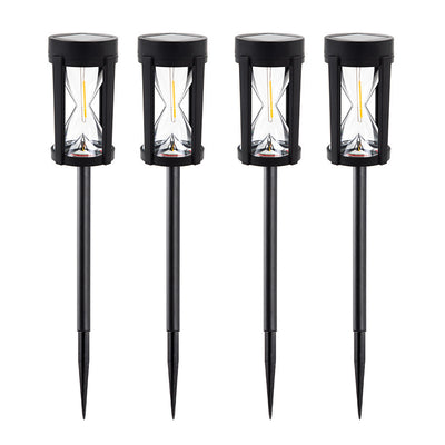 4Pack LED Solar Lawn Light 2300K Warm Light Outdoor Waterproof Garden Night Light Courtyard Decoration Landscape Pathway Lighting