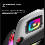 E01 RGB Helmet Headset Wireless bluetooth Earphone Stereo Bass Sound CVC DSP Dual Noise Cancelling Voice Assistant IPX6 Waterproof SOS Flashing Signal Motorcycle Helmet Headphones