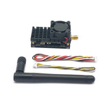 LinkMejor 2Km Long distance 5.8Ghz 40CH 2W 2000mW Over Range FPV Transmitter With Heat Sink fan For RC Drone