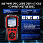 LinkMejor KW330 OBDII EOBD CAN Engine Code Reader 2.8-inch TFT Screen Battery Test Multi-language Car Diagnostic Tool OBD2 Scanner