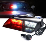 16 LED Windshield Dash Strobe Light Bar Car Truck Shovel-type Warning Flash Lamp Police Lights 12V Emergency Signal Lamp Flash Lighting