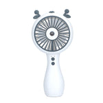 500mAh 3 Speed Mini Portable Electric Fan Spray Water Misting Camping USB Air Conditioner Rechargeable Cordless Cooling Handheld Fan
