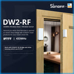 LinkMejor DW2-RF 433MHZ RF Wireless Door Window Sensor Detector Door Opening Sensor eWeLink App Smart Home Security