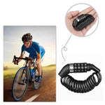 Bicycle Helmet Backpack Lock 4 Digit Combination Steel Wire Cable Lock