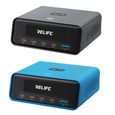 LinkMejor Q8 GaN Intelligent Multi-Port Charger 165W 5-Port Fast Charging Station 140W Max Single-Port Output Smart Power Distribution
