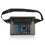 Outdoor Waterproof Transparent PVC Screen Touch Phone Waist Bag with Adjustable Strap Valuables Dry for Diving Surfing Swimming Kayaking Boating
