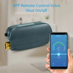 LinkMejor DN20 Tuya Smart WiFi Water Valve Water Flow Rate and Water Meter Shut On/Off Remote Control Real Time Display IP66 Waterproof Work with Alexa Google Assistant