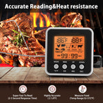 LinkMejor Digital Food Oven Meat Thermometer With Probe Timer Alert Backlight Outdoor Grill Cook Barbecue Kitchen Cooking BBQ Thermometer