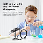 LinkMejor 321-p 1600X 2MP Digital Microscope Hand Held Adjustable Microscope Electronic Camera 8 LED Magnifier with Stand Microscope Accessories