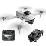 LinkMejor Z105 WiFi FPV with 4.3inch LCD Screen Controller HD Dual Camera Servo Gimbal 360° Obstacle Avoidance Brushless Foldable RC Drone Quadcopter RTF