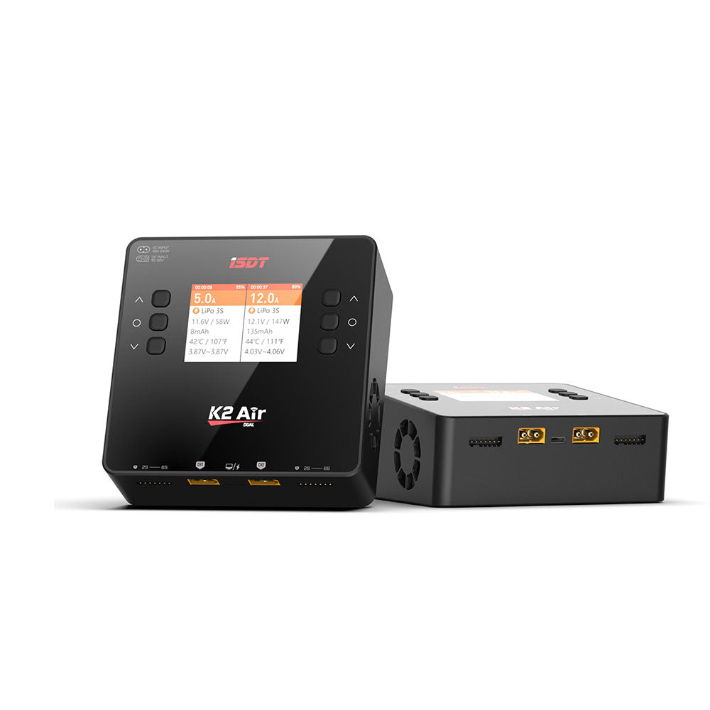 LinkMejor K2 Air AC 200W DC 500Wx2 20A Dual Channel Balance Lipo Charger Discharger for Lipo NiMh Pb Battery