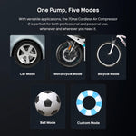 70mai TP07 Cordless Air Compressor 2 150PSI Tire Inflator Digital Display Portable Wireless LED Light Air Pump for Car Bike Motorcycle Ball Camping