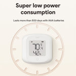 Tuya Smart WiFi Zigbee3.0 Temperature Humidity Sensor Indoor Hygrometer Thermometer Detector with LCD Display Remote Control Support Alexa Google Home
