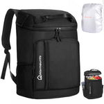 LinkMejor Backpack Cooler Insulated 36 Cans w/ Insulating Cover, Upgraded Leakproof Soft Cooler Backpack 2 Compartment for Camping Hiking Picnic Beach