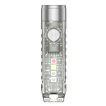 LinkMejor S11-2 400LM Mini Keychain Flashlight USB-C Rechargeable Small EDC Light IP66 Waterproof Magnetic Tail UV Light for Outdoor Emergency Work Lamp