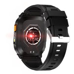 QX18 2.01-inch HD Screen GPS Compass 630mAh Battery LED Flashlight Voice Assistant bluetooth Call Heart Rate Blood Oxygen Monitor Sleep Monitoring Breathing Exercise Multi-sport Modes IP68 Waterproof Smart Watch