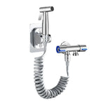 Handheld Bidet Sprayer Set 304 Stainless Steel Sprayer Shower Toilet Bidet Faucet Nozzle Self Cleaning