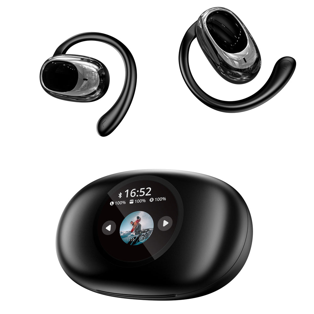 YX39 OWS bluetooth 5.4 Headset Wireless LED Display Earphone Noise Cancelling 13mm Composite Moving Coil 25H Battery Life Low Game Delay Earhooks Sports Headphones