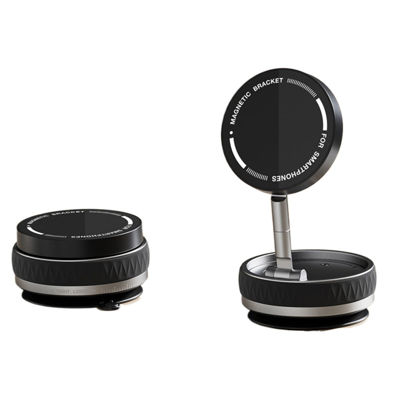 360° Adjustable Vacuum Magnetic Suction Cup Phone Mount Portable Hands-Free Magnetic Car Phone Holder for above 4.7inch Mobile Phone
