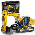 LinkMejor KING 13112 Technical Motorised Car Building Block RC Tracked Crawler Excavator Brick Assembly Kit APP 2.4G Remote Control 1830+PCS Excellent STEAM Science Education Discovery Toys Children Gifts