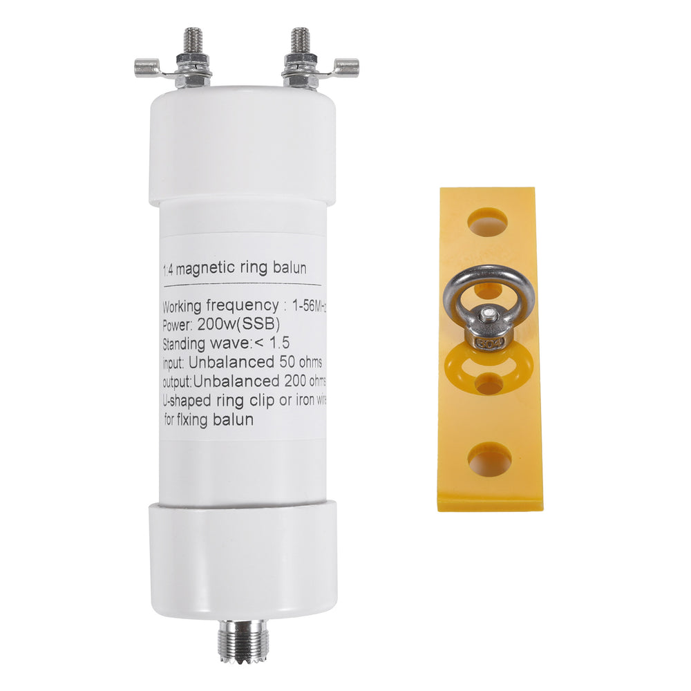 1:4 Balun 200W Shortwave Antenna Impedance Converter for Winton Antennas 50 ohm to 200 ohm