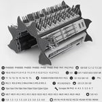 128 in 1 Precision Screwdriver Set CR-V Steel Magnetic Driver Kit Flexible Shaft for Electronics Computers Gaming Consoles Portable Repair Tool Set