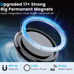 Magnetic Vacuum Suction Car Phone Holder Foldable & Extendable Mount for Windshield/Dashboard Universal Fit for All Smartphones
