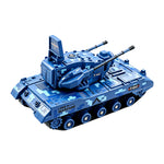 H6222G RTR 1/64 2.4G Mini Alloy RC Tank 360° Rotating Turret Camouflage Paint with Sound Light Effects Support Smartphone App Control Desktop Portable Vehicles Models Toys