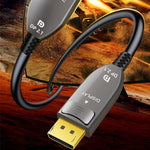 FS 16K UHD Fiber Optic DP Cable 16K@30Hz 8K@240Hz 2K@300Hz 52Gbps High Speed DP2.1 Cable for Computer TV Monitor Projector HDR 2M/3M/5M/10M