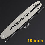Metal Chainsaw Guide Bar Replacement Chrome Moly Steel 4-16 Inch Mini Electric Chainsaw Parts Logging Pruning Heavy Duty Guide Plate Long Lasting Design Light Weight