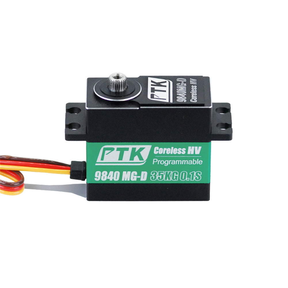 LinkMejor 9840MG-D 35kg Metal Gear Digital Splash-Proof RC Servo for Remote Control Cars Fixed Wings Airplanes Model