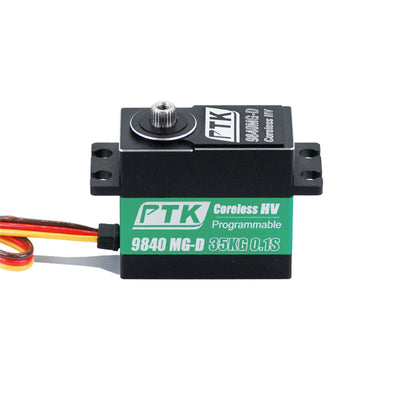 LinkMejor 9840MG-D 35kg Metal Gear Digital Splash-Proof RC Servo for Remote Control Cars Fixed Wings Airplanes Model