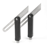 LinkMejor Folding Adjustable Angle Ruler Portable Woodworking Measuring Ruler Metric Imperial Double-Sided Scale Tail Locking Angle Positioning Precise Marking