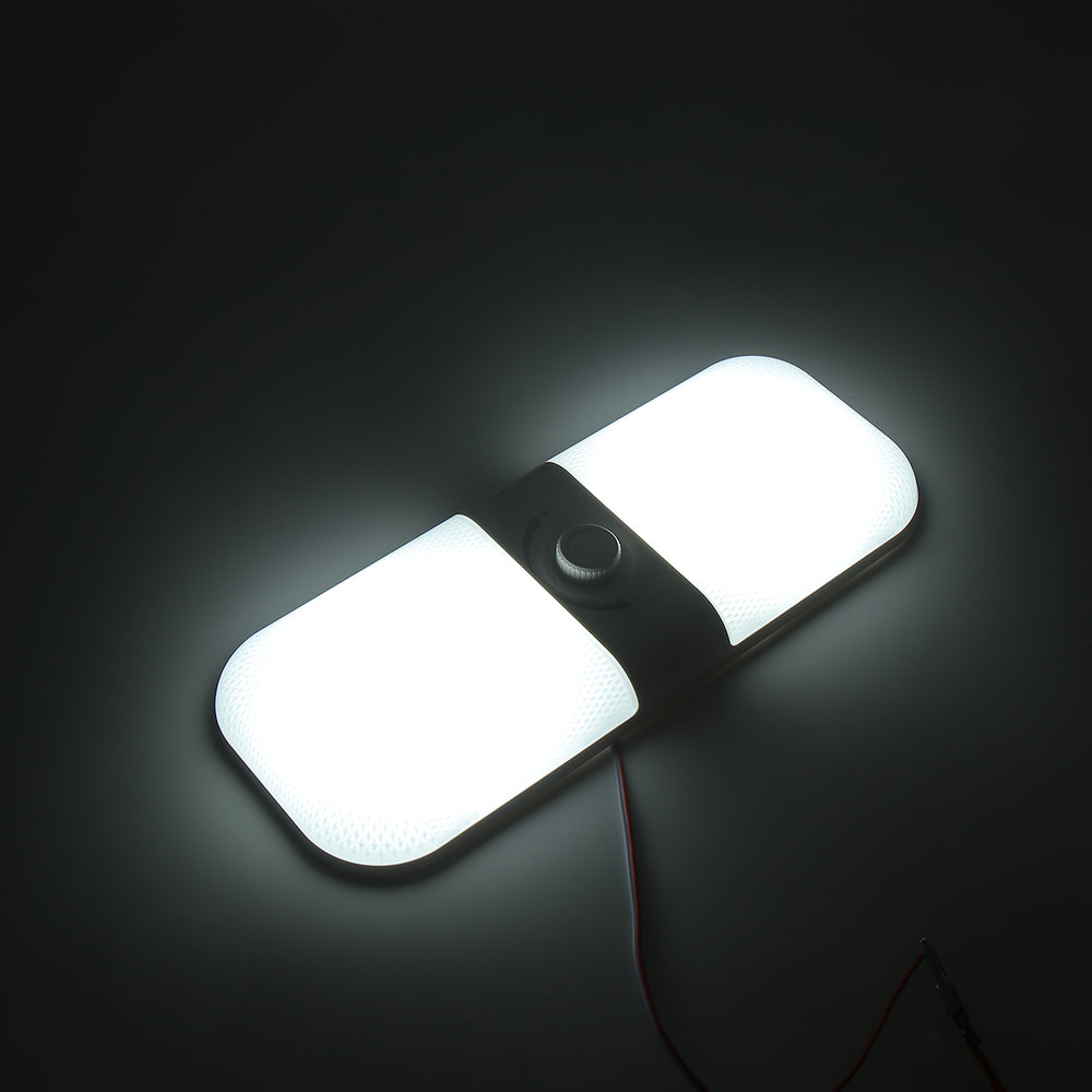 12V 120 LED Car Ceiling Dome Roof Light Interior Light Lamp Dimmable Switch For Camper Van Caravan Motorhome Boat RV