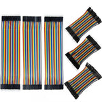 40 Pin Jumper Cable Male to Female/Male to Male/Female to Female 10cm 20cm 30cm Nickel Plated Copper Rainbow Color Wires