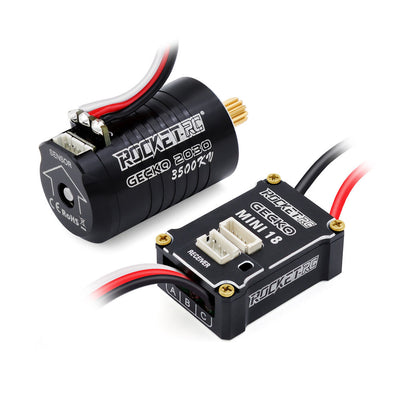 LinkMejor ROCKET RC GECKO MINI 2030 3500KV Sensored Brushless Motor & 30A ESC for Trx4m FCX18 FX118 1/18 Rock Crawler Remote Control Cars Vehicles Models Parts