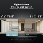 MOES Tuya WiFi Star Feather Series Smart Touch Switch With Neutral Light Scene 1-4 Gang 2in1 APP Remote Control Voice Control with Alexa Google Home