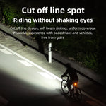 LinkMejor 1200LM Wireless Remote Bike Headlight Waterproof Cutoff Line Bicycle Front Light for MTB Road Bike Night Riding Safety