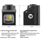 WEST BIKING 1600LM Wireless Remote Control Bicycle Headlights Type-C Charging IPX4 Waterproof Anti-glare Bike Front Light for MTB