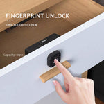 LinkMejor HF-M3 Tuya Smart Fingerprint Lock Drawer Lock Intelligent Electronic Furniture Locker Lock suitable for Thickness 14-21mm