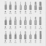 24 In 1 Magnetic Ratcheting Screwdriver Set Precision Repair Tools Kit Steel Construction Portable Case