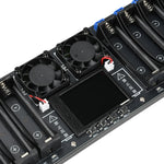 8 Channel 18650 Lithium Battery Capacity Tester Module MAh MWh Digital Battery Power Testing Board 18650 Battery Tester Type-C