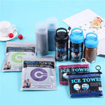 LinkMejor Portable Summer Sport Ice Towels Wipe Sweat Quick Drying Cool Cloth for Gym Outdoor Swimming Yoga Running