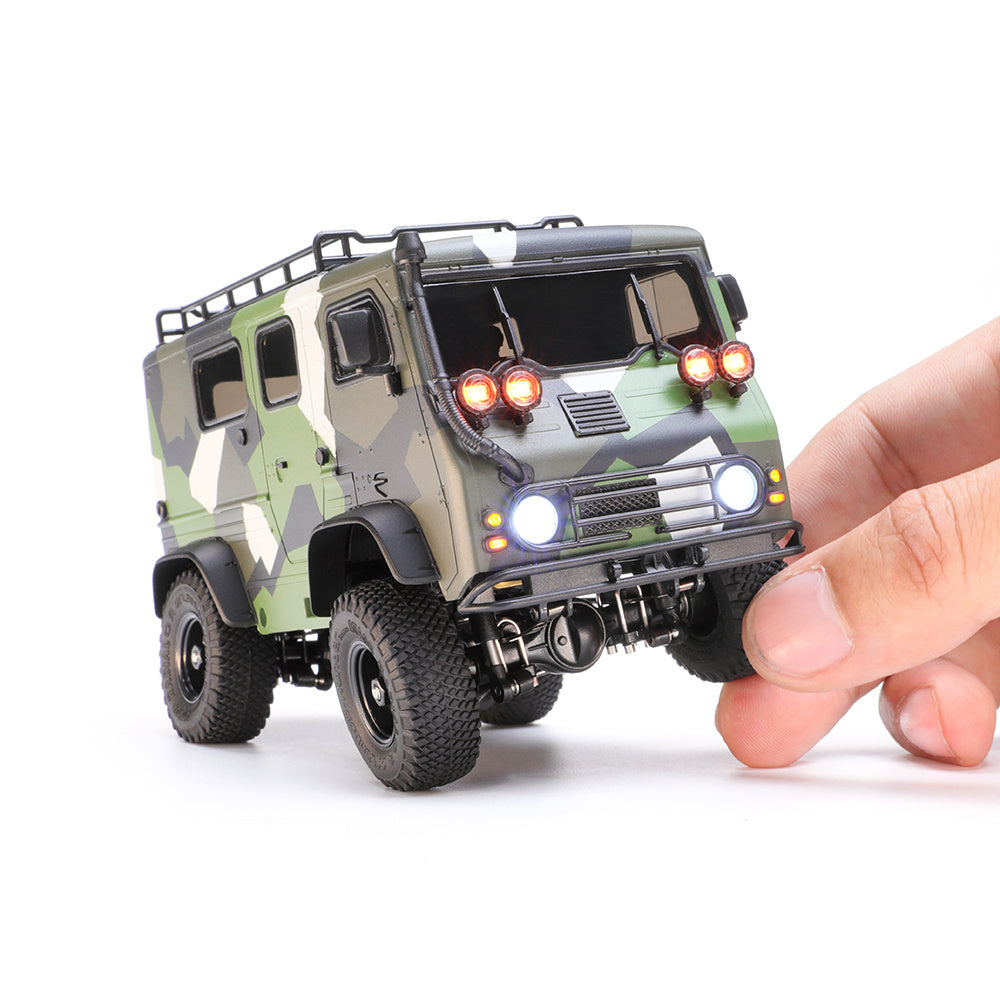 LinkMejor OH32V01 1/32 2.4G 4WD Mini Van Truck Brushed/Brushless RC Car KIT Unpainted Multi-functional Unassembled DIY Parts Micro LED Light Off-road Toys Remote Control Vehicles Models